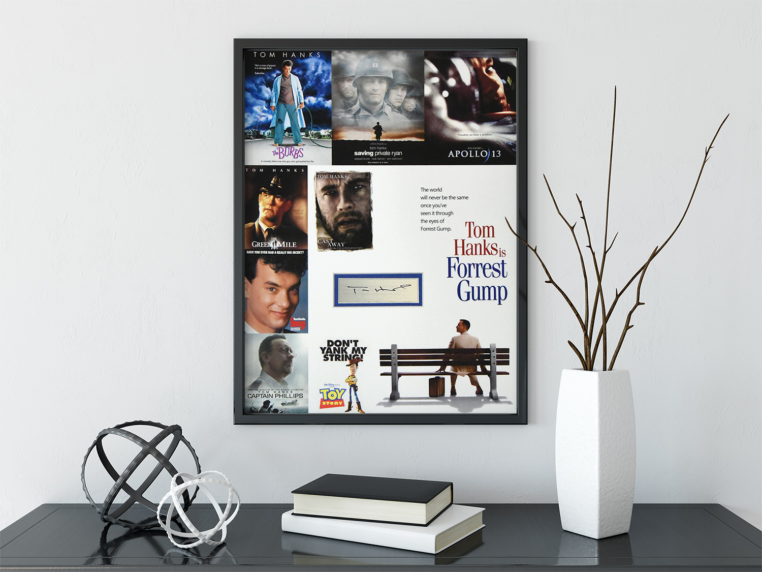 $45 each / TOM HANKS Custom 12×16 inch mats for YOUR autograph