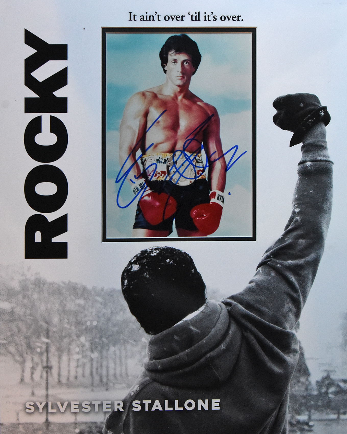 ROCKY custom 16×20 mat for SYLVESTER STALLONE signed 8×10 photo