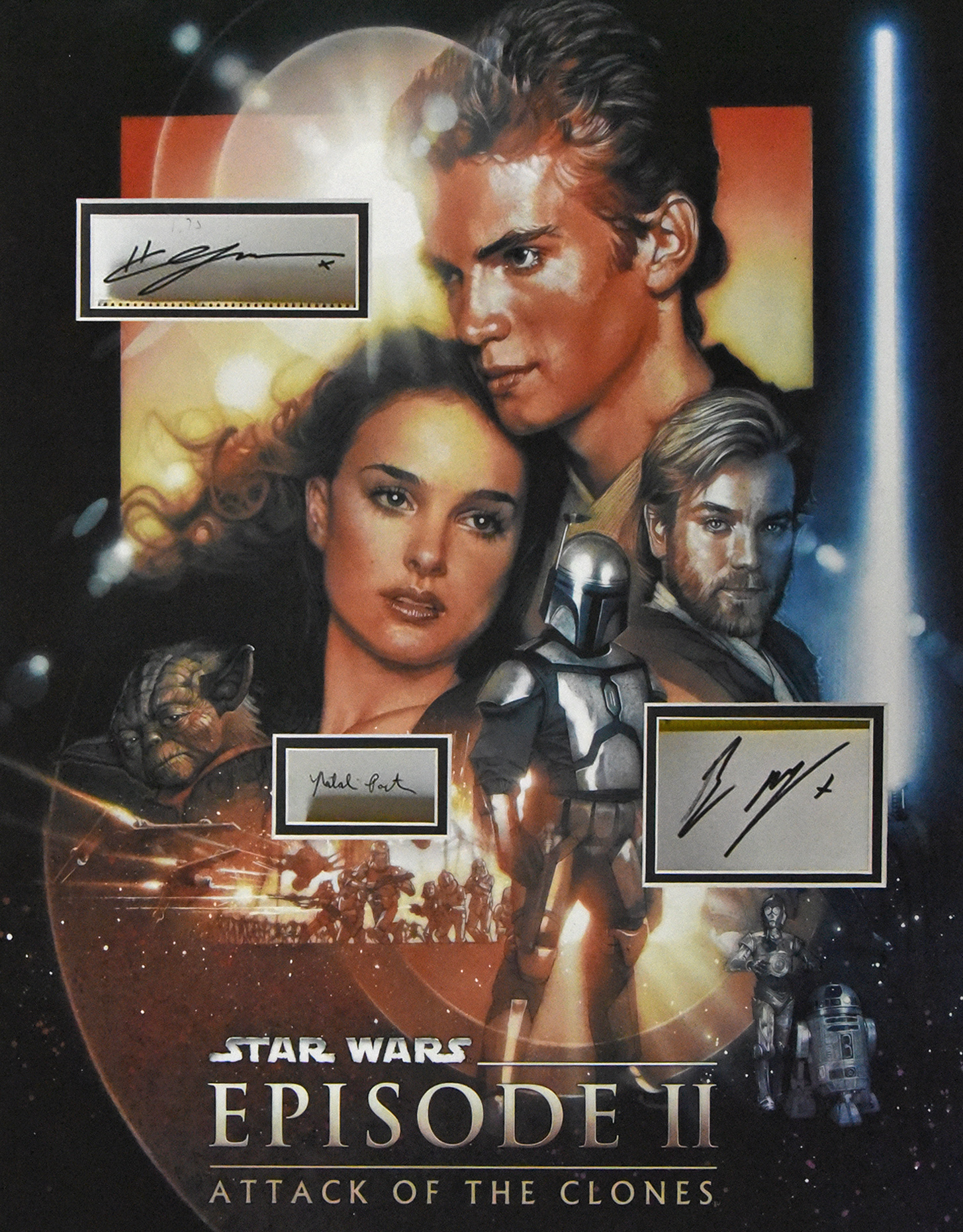 STAR WARS custom 16×20 mat with 3 signature windows