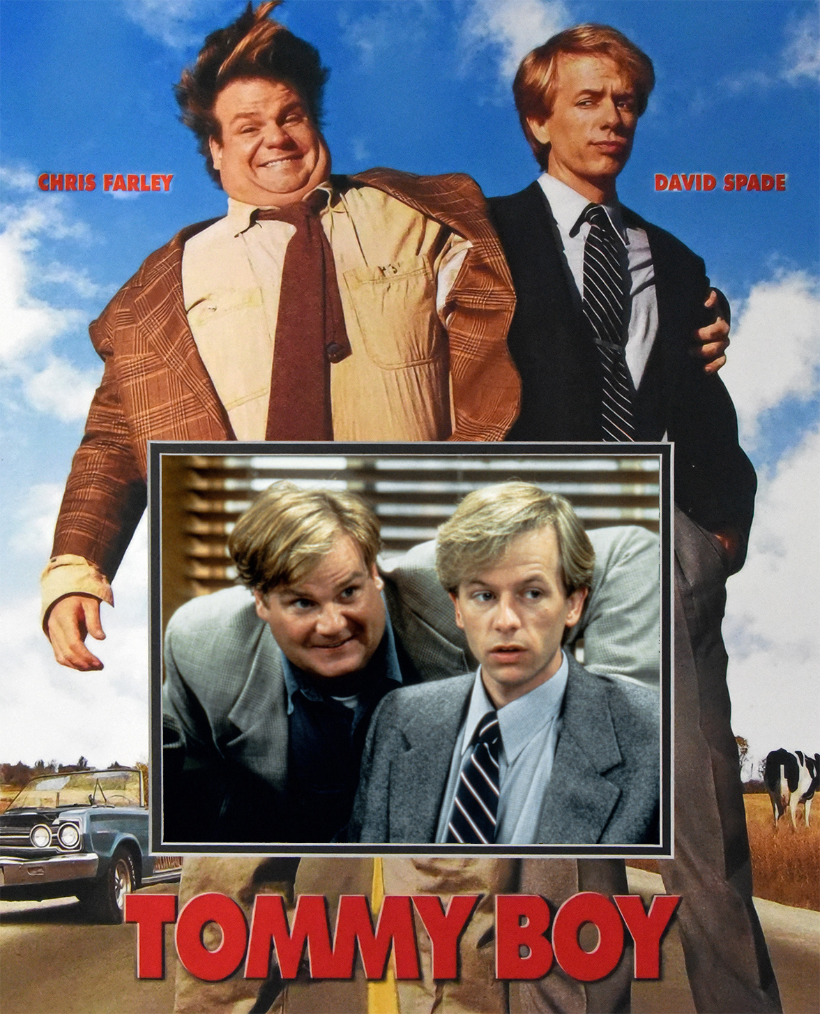 TOMMY BOY custom 16×20 mat for signed FARLEY & SPADE 8×10 photo