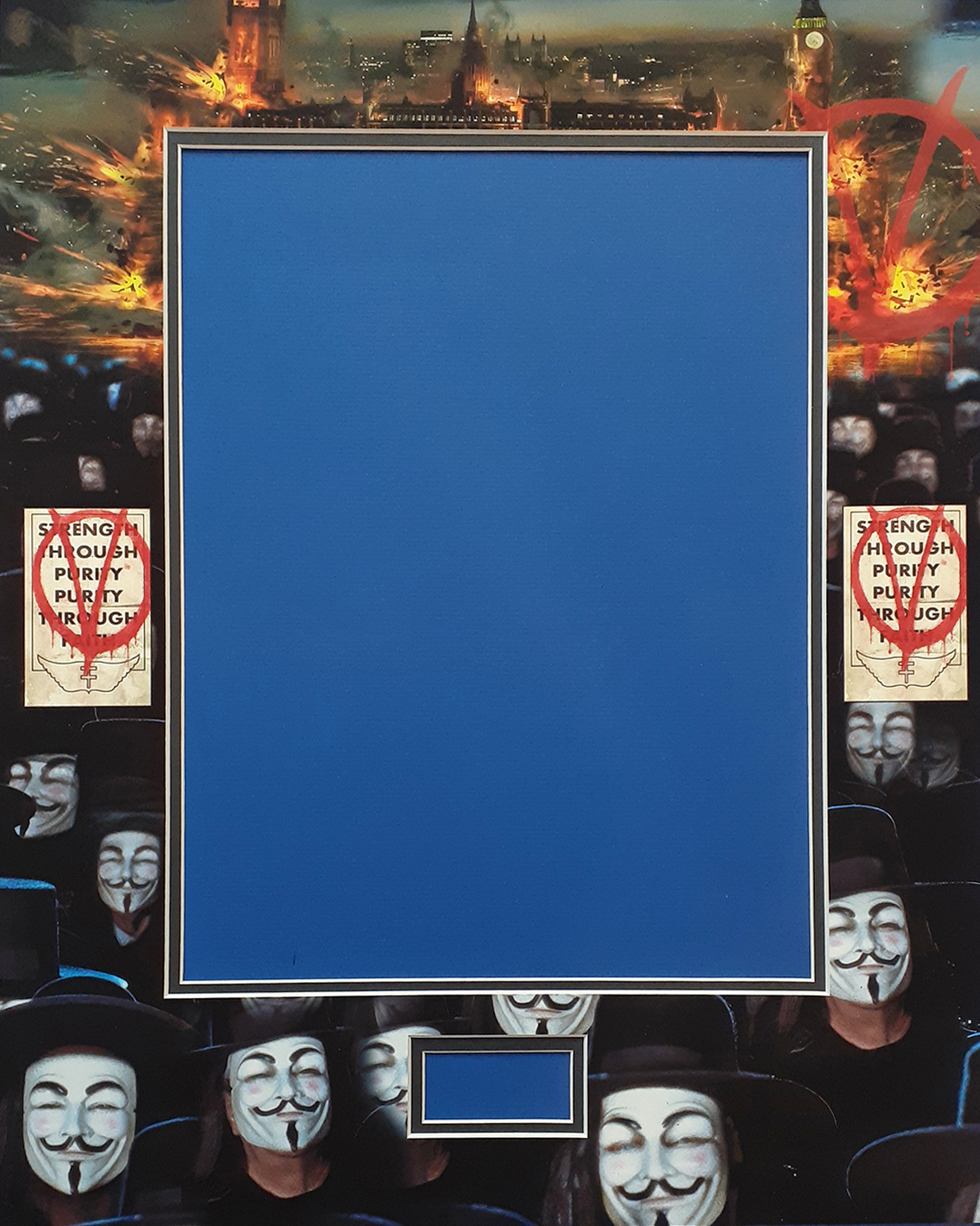V FOR VENDETTA custom 16×20 mat for signed photo & cut autograph