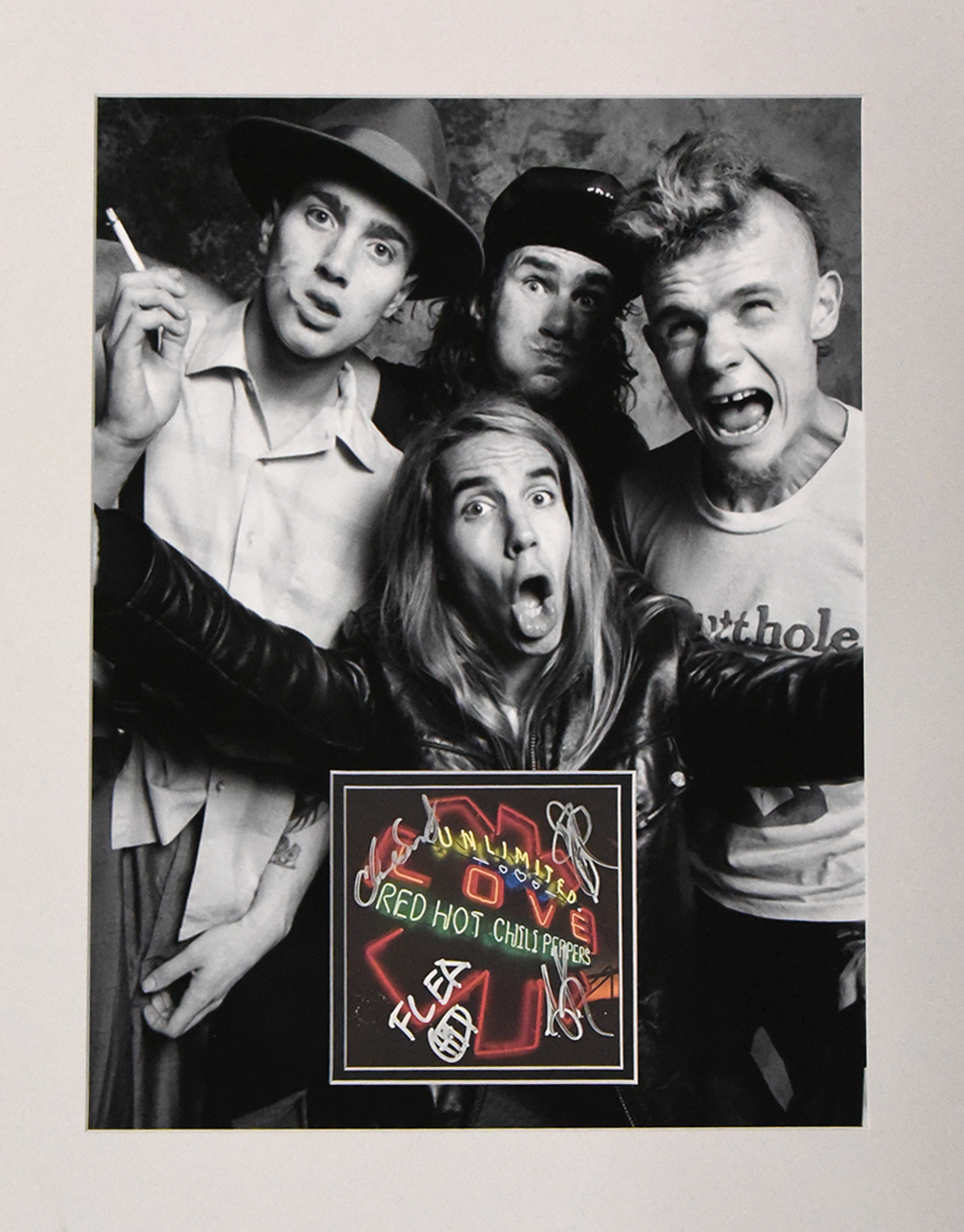 RED HOT CHILI PEPPERS custom mats for signed CD insert