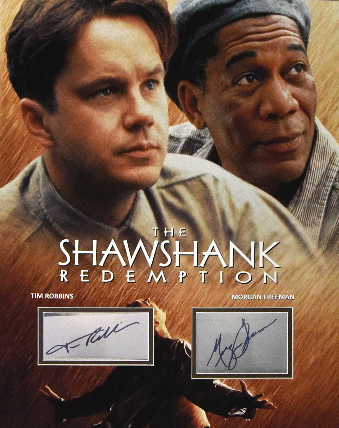 SHAWSHANK REDEMPTION custom 16×20 mat for 2 cut autographs