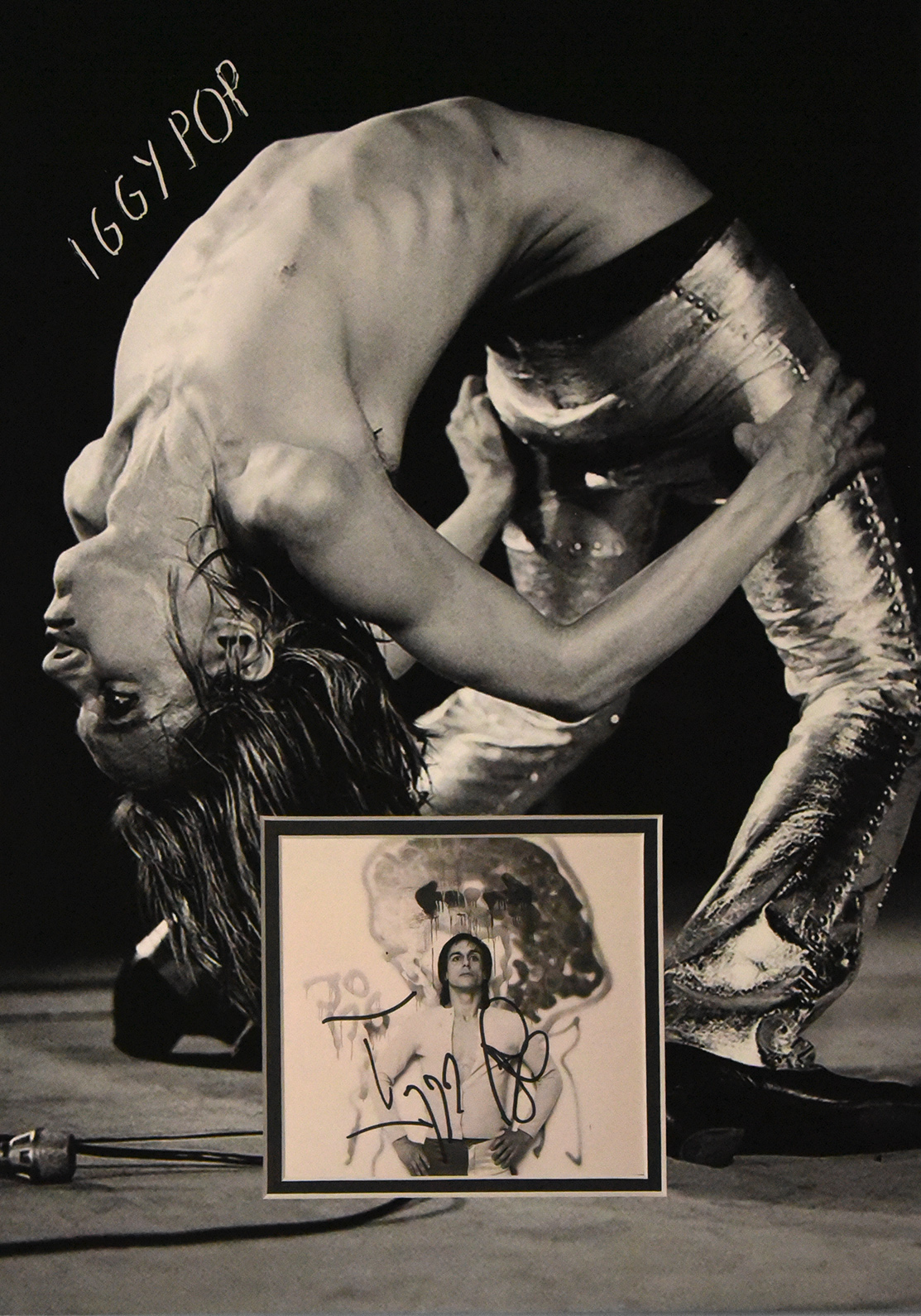 [SHOP] IGGY POP custom 12×16 mat for autographed CD cover