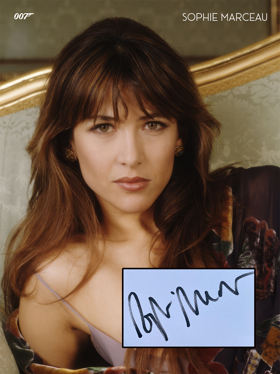 SOPHIE MARCEAU custom 12×16 mat designs for cut autograph
