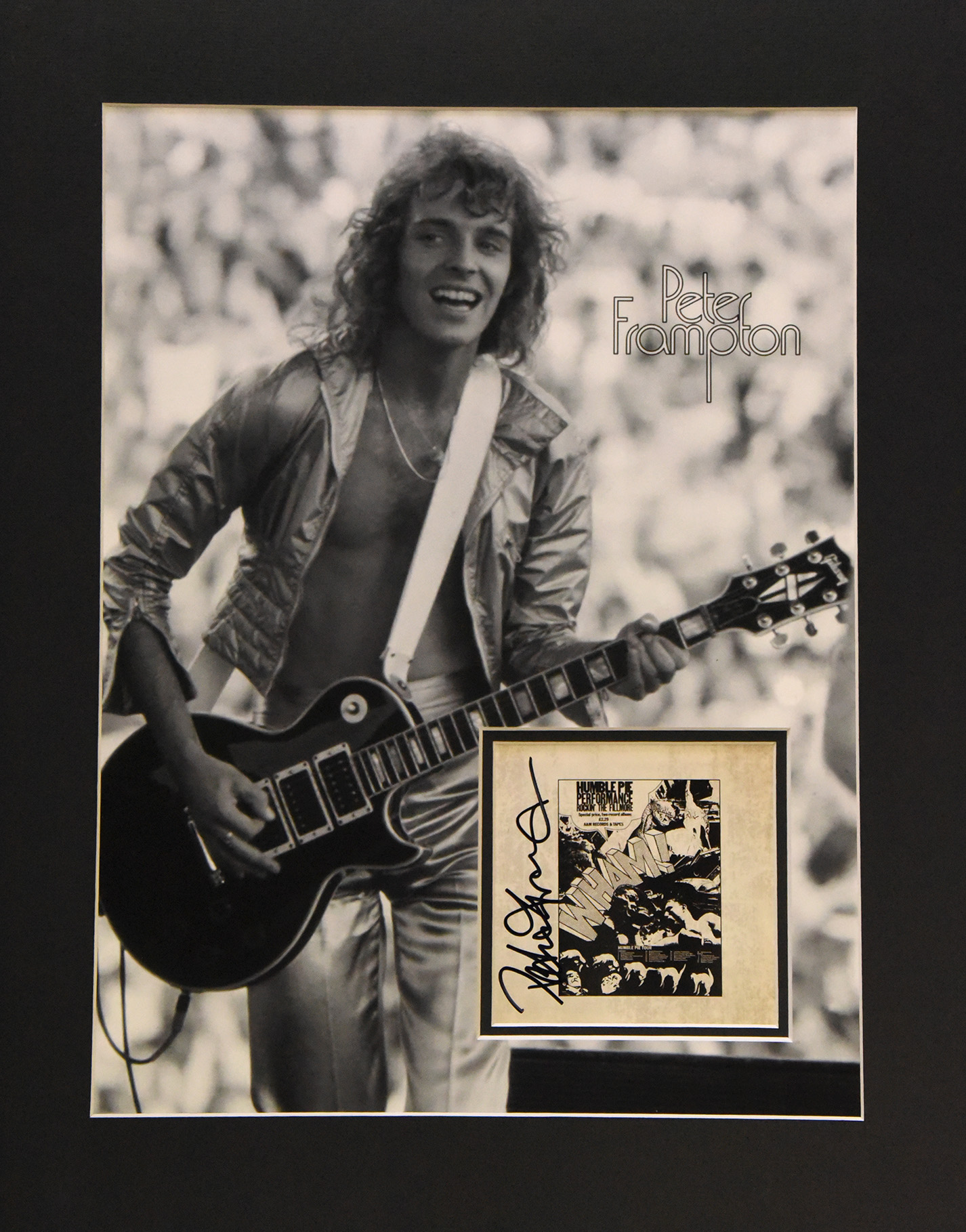 PETER FRAMPTON custom 16×20 mat for signed CD cover