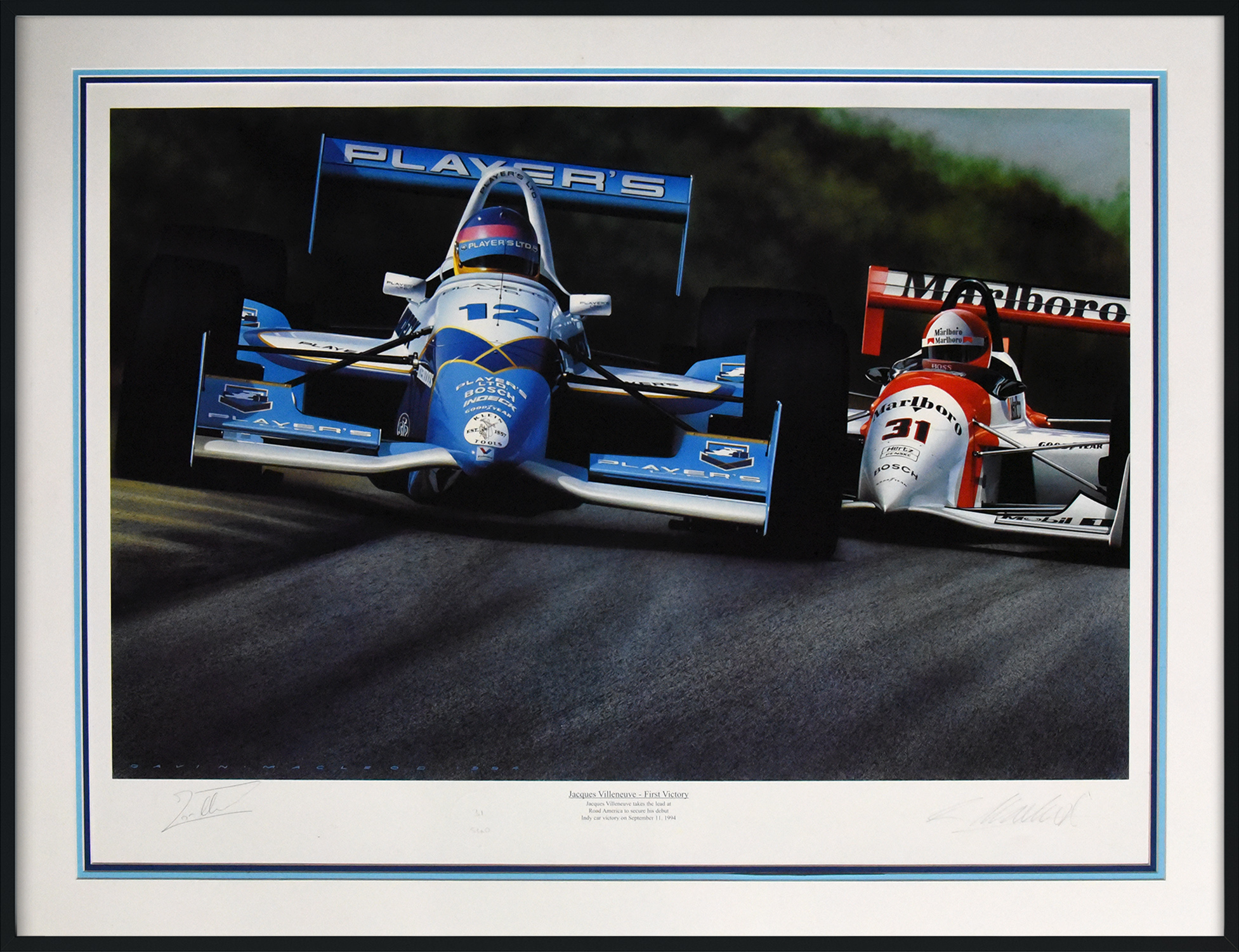 [SHOP] JACQUES VILLENEUVE autographed “First Victory” limited edition print