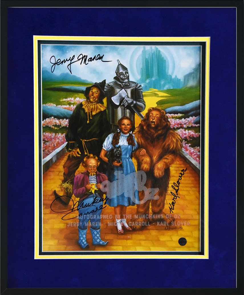 [SHOP] WIZARD OF OZ autographed 15×18 framed display