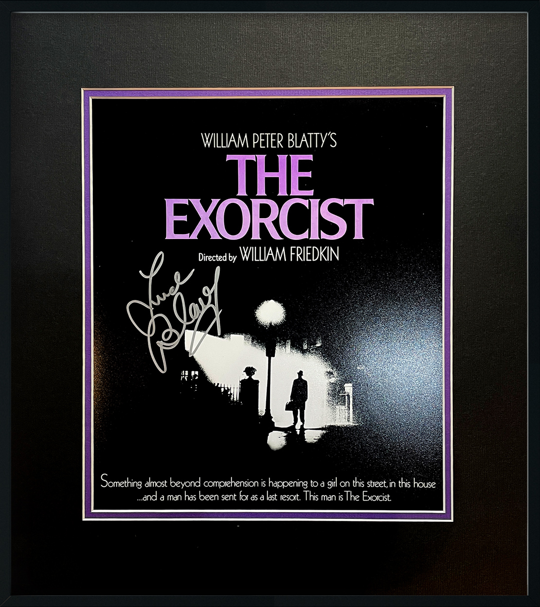 [SOLD] THE EXORCIST 16×18 framed display autographed by LINDA BLAIR