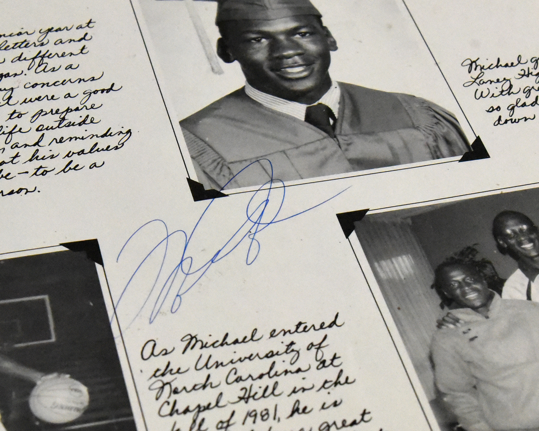 [SHOP] MICHAEL JORDAN autographed “1991 Chicago Bulls Calendar” TRIPLE FRAMED display