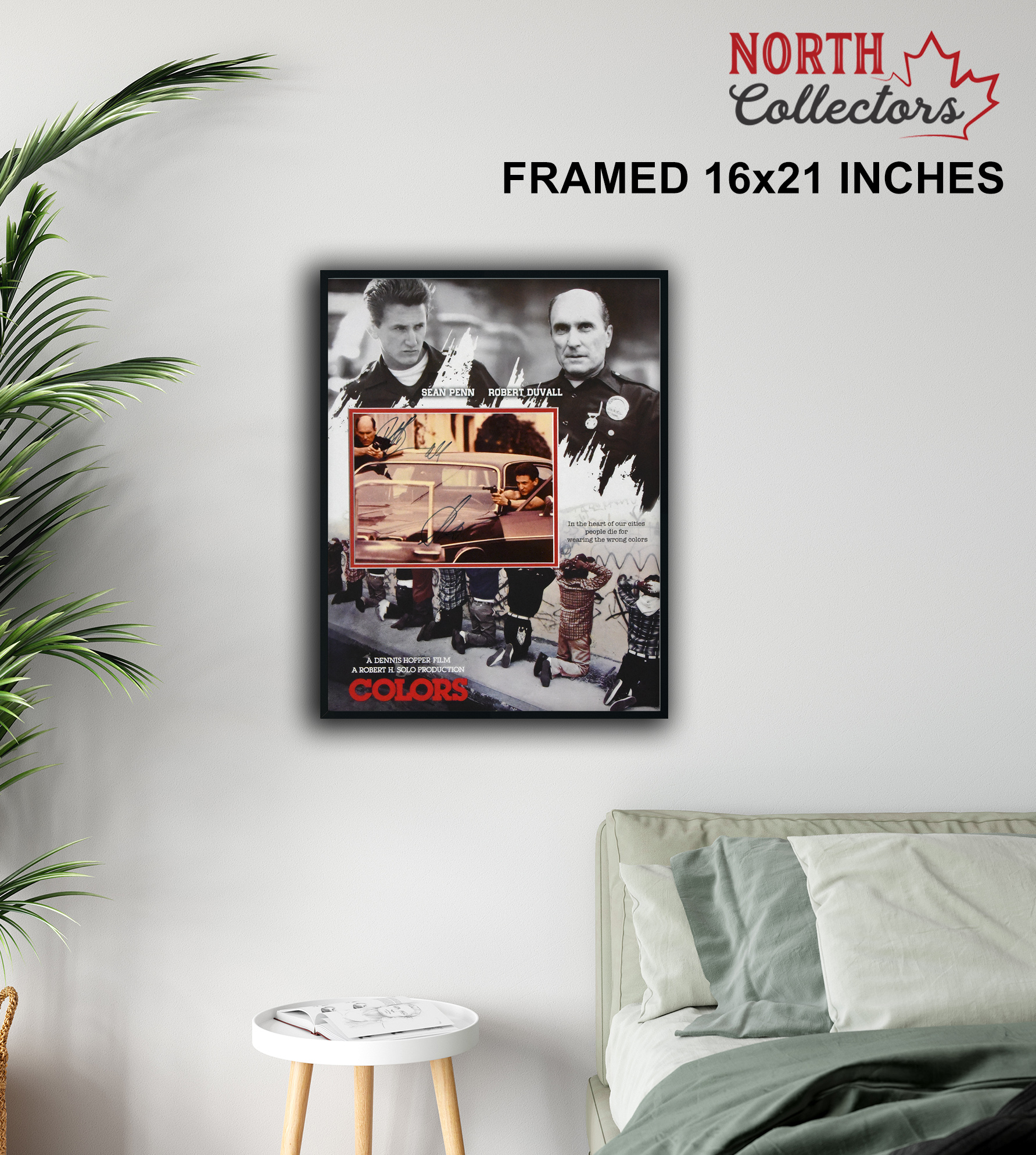 [SHOP] COLORS movie autographed by ROBERT DUVALL and SEAN PENN 16×21 framed display