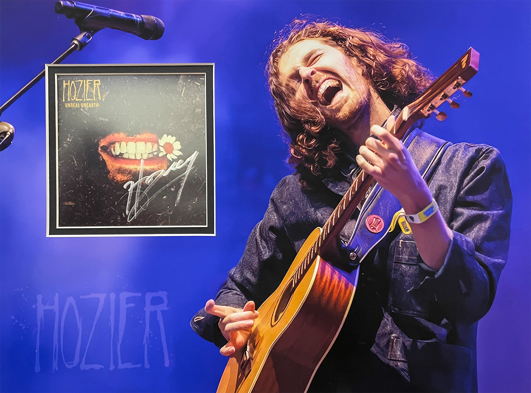 HOZIER custom 12×16 mats for signed CD cover