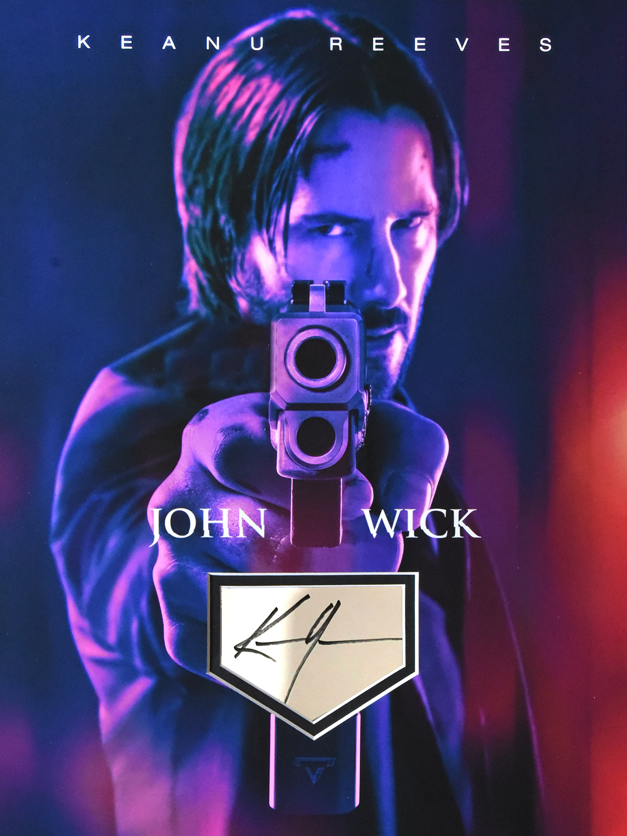 $45 each / Custom 12×16 inch JOHN WICK mats for YOUR Keanu Reeves book page autograph
