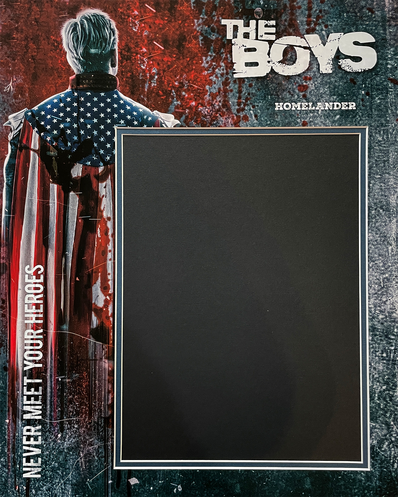 THE BOYS custom 16×20 “Homelander” mat for signed ANTONY STARR photos