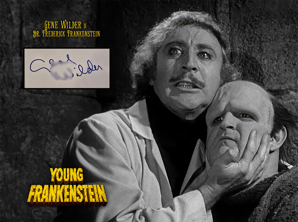YOUNG FRANKENSTEIN custom 12×16 mat designs for GENE WILDER autograph