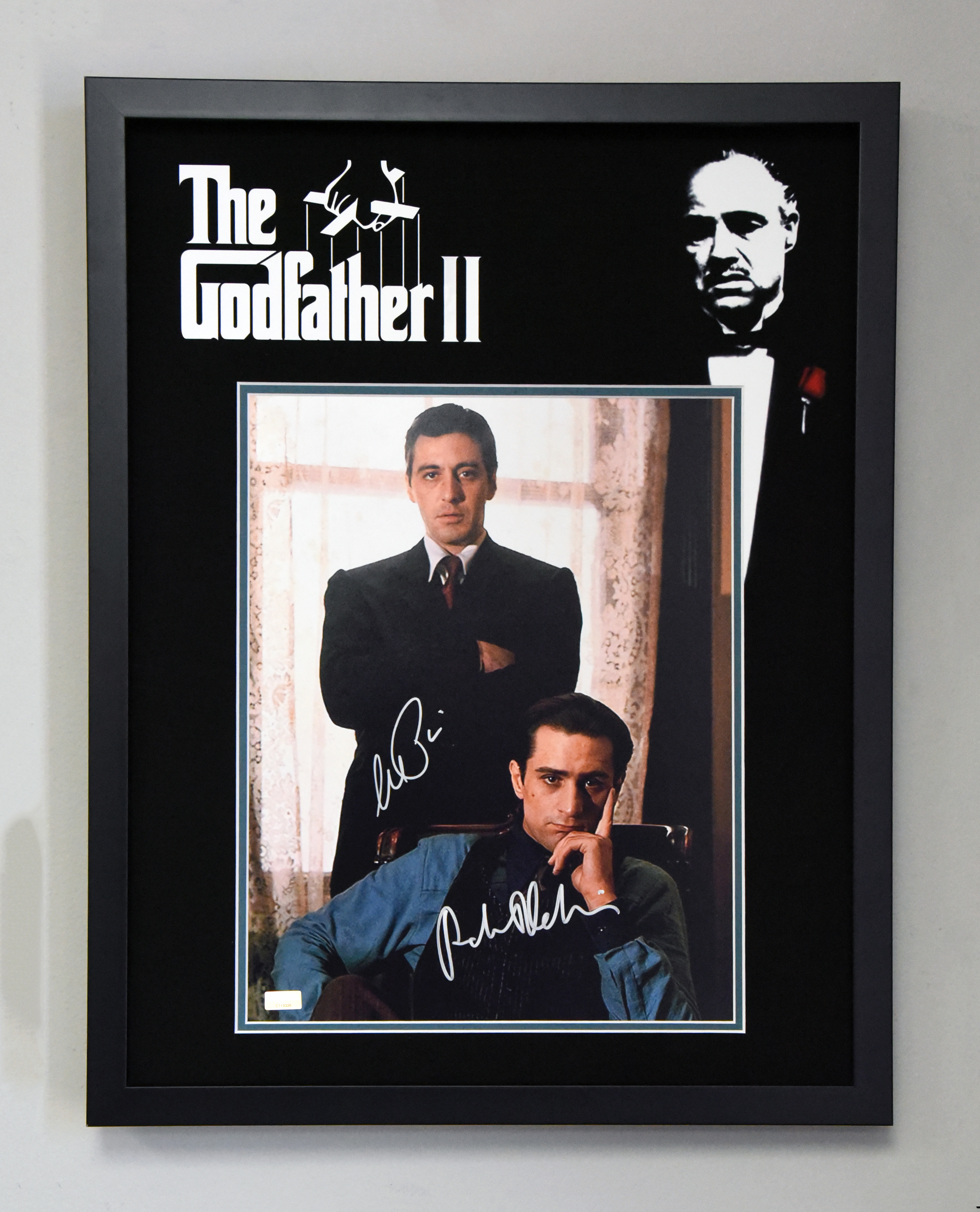 THE GODFATHER II custom 16×20 mat for DENIRO and PACINO signed 11×14 photo