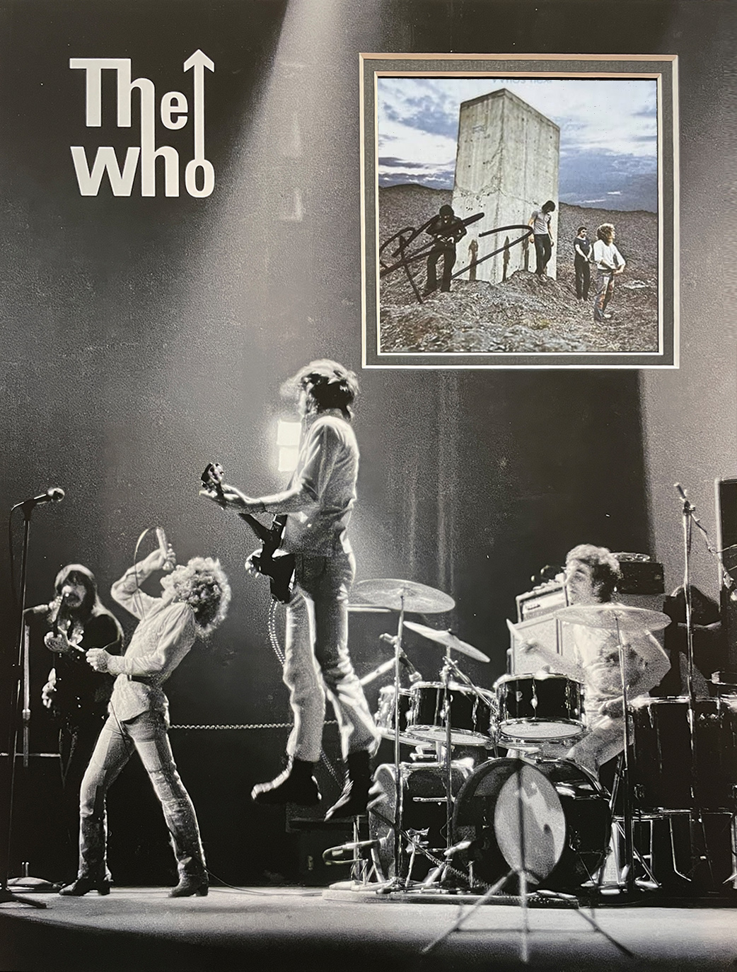 THE WHO custom 12×16 mat for signed CD cover