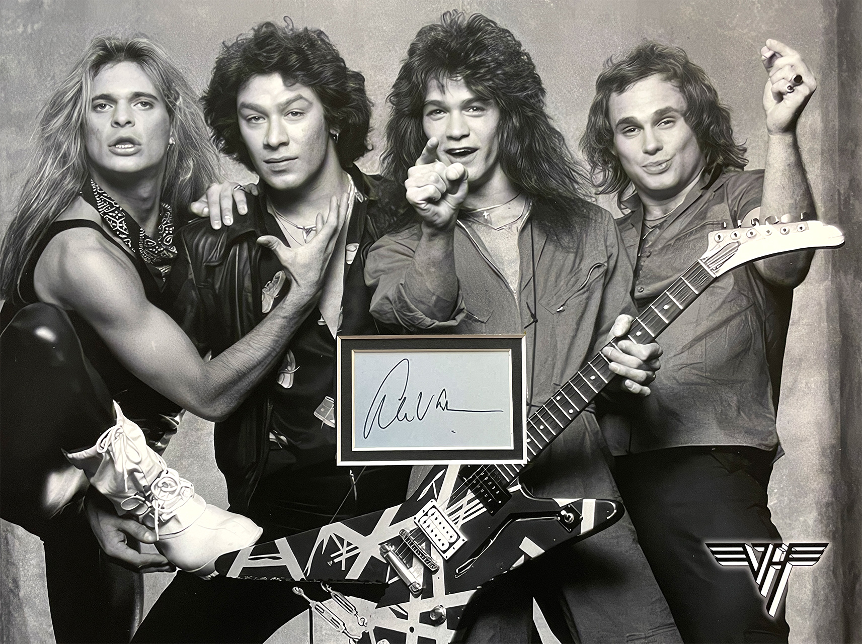 VAN HALEN custom 12×16 mat for ALEX VAN HALEN book page cut