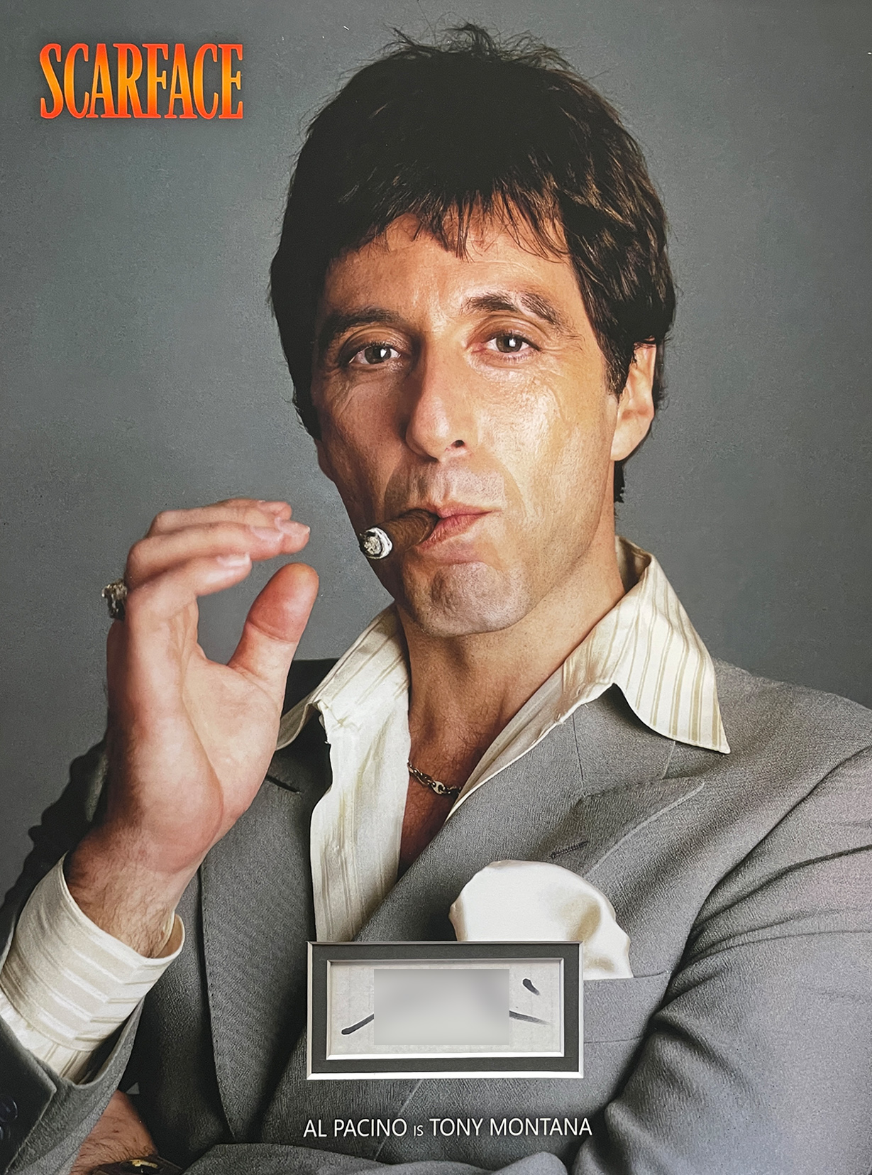 SCARFACE custom 12×16 portrait mat for AL PACINO autograph