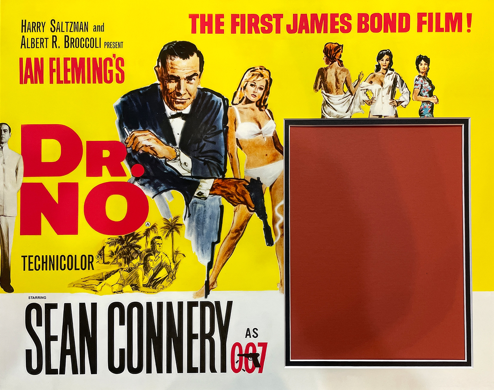 JAMES BOND custom 16×20 mat for SEAN CONNERY signed 8×10 photo