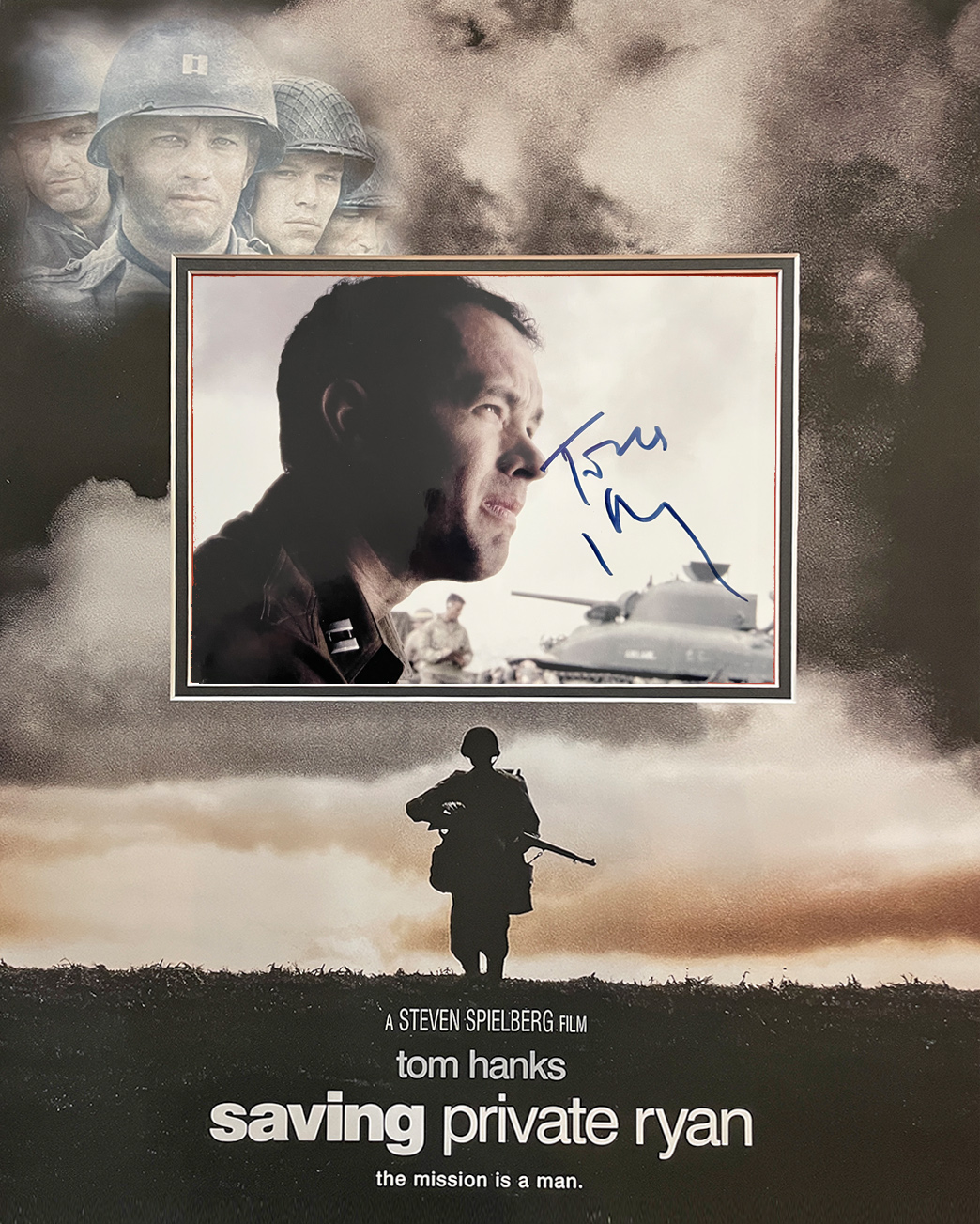 SAVING PRIVATE RYAN custom 16×20 mat for TOM HANKS signed 8×10 photo