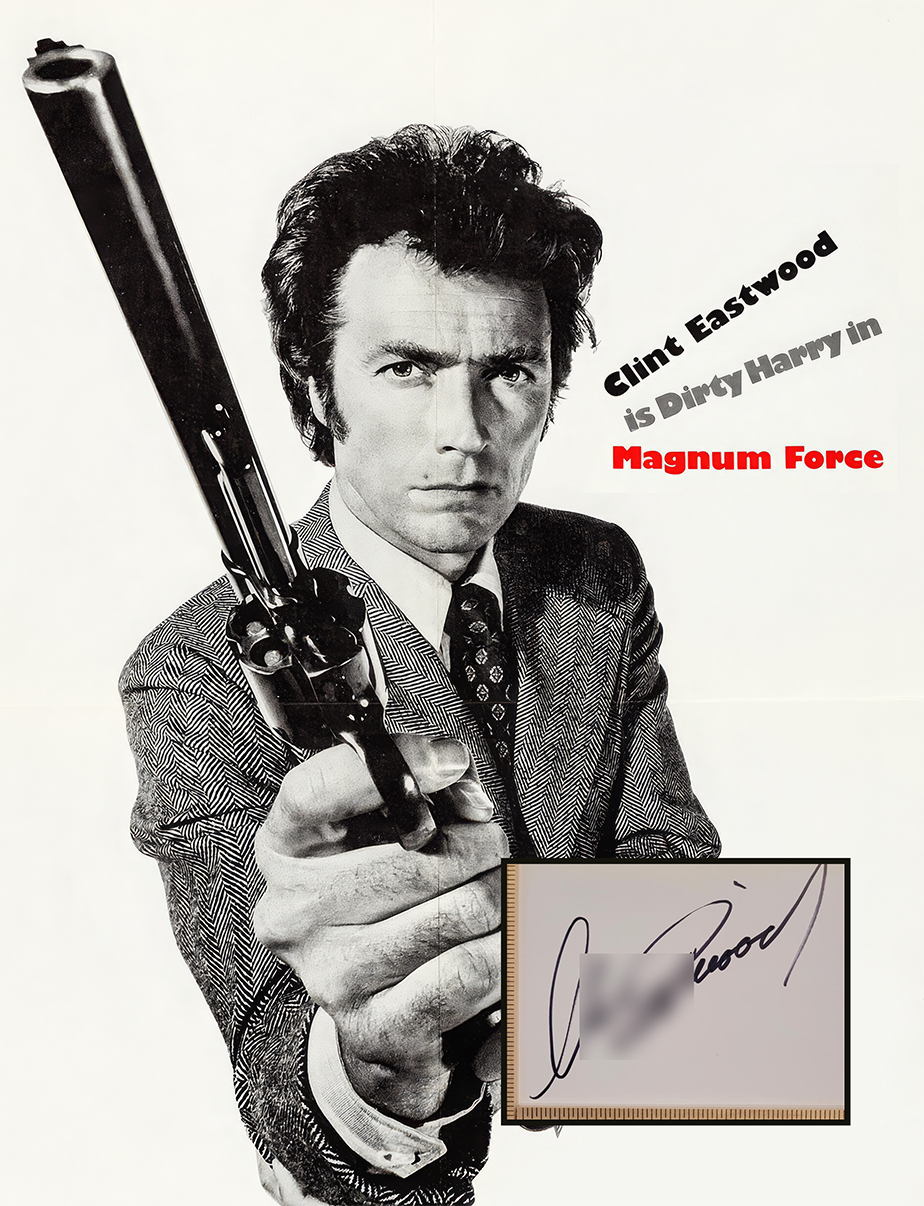 CLINT EASTWOOD custom 12×16 mat designs for book page autograph