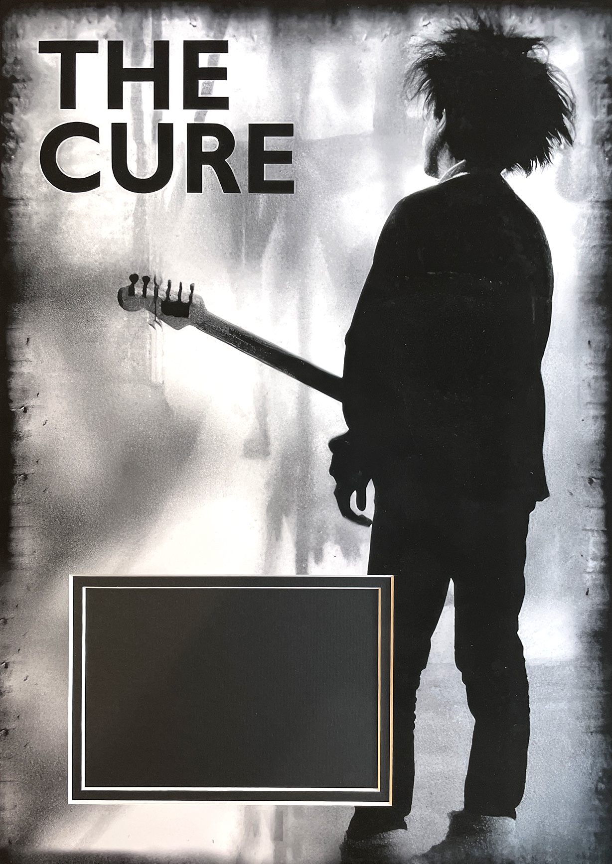 THE CURE custom 12×16 mat for ROBERT SMITH signed postcard