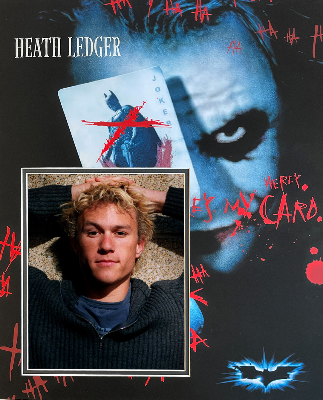 JOKER custom 16×20 mat for signed HEATH LEDGER 8×10 photos