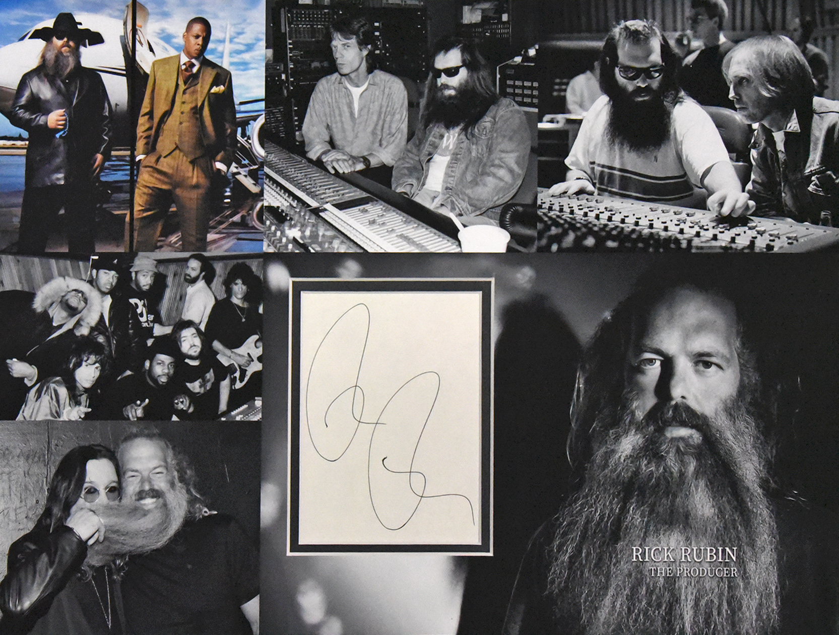 RICK RUBIN custom 12×16 “The Producer” mat for book page autograph