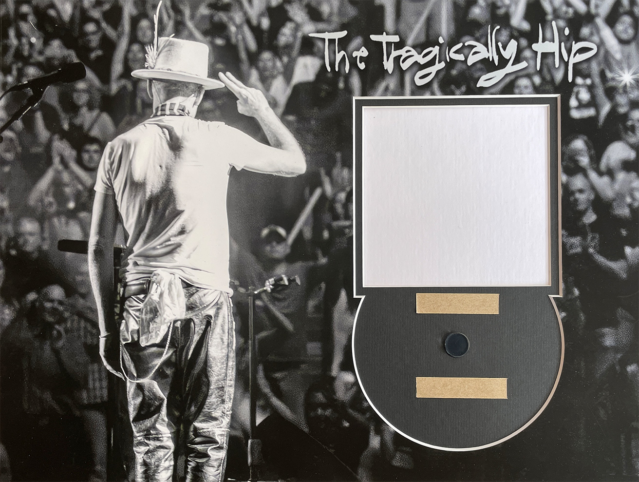 THE TRAGICALLY HIP custom 12×16 mat for signed CD disc and cover