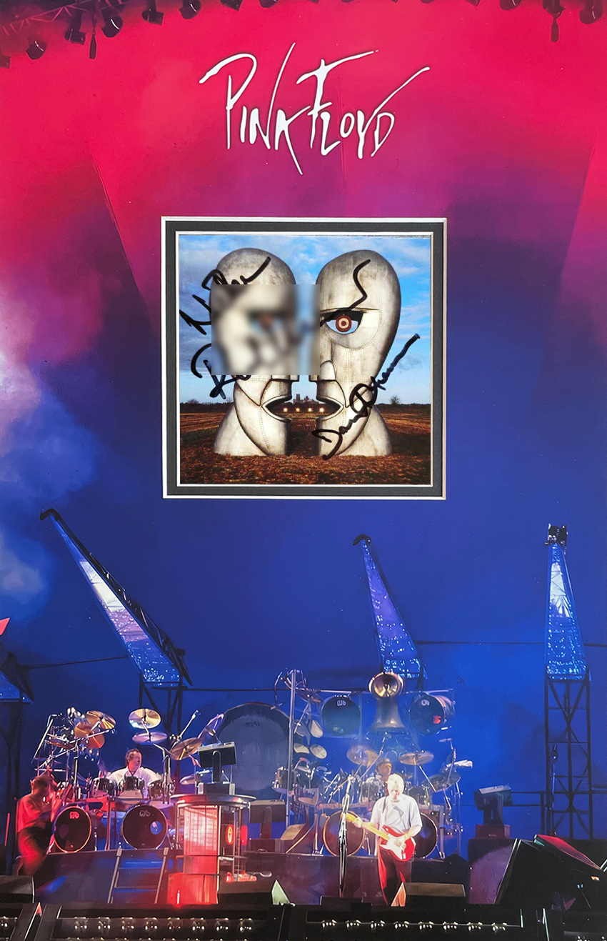 PINK FLOYD custom 11×17 mat for signed CD cover