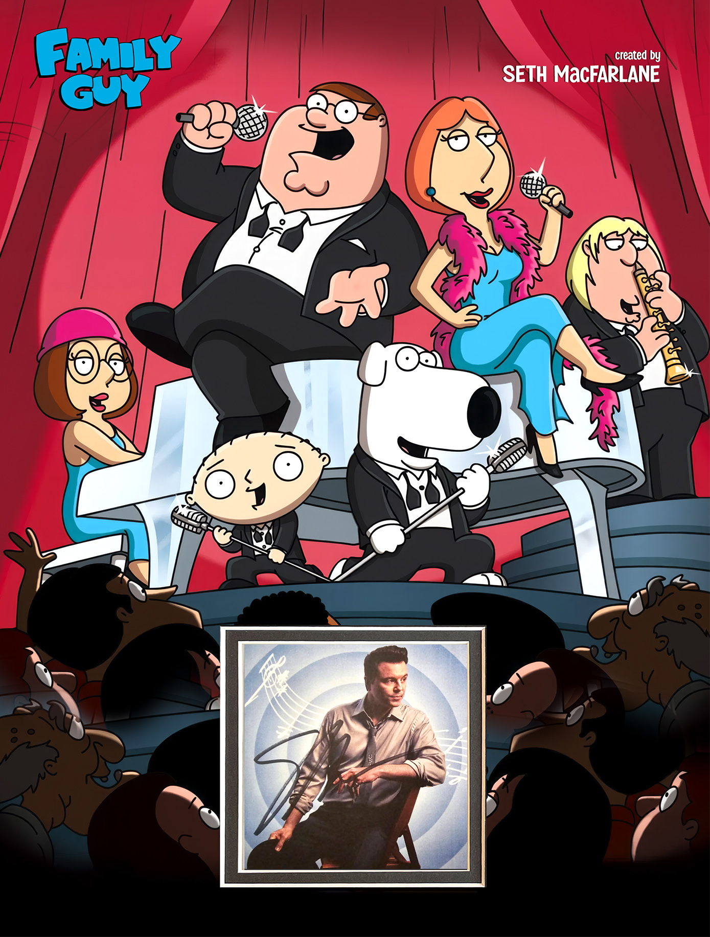 FAMILY GUY custom 12×16 mat for SETH MacFARLANE signed CD insert