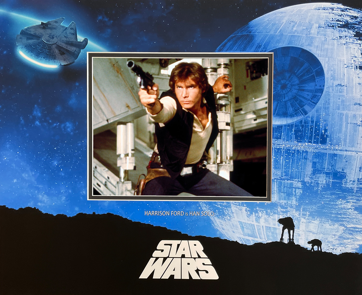 $98 each / STAR WARS Death Star custom 16×20 mat for 8×10 PHOTO