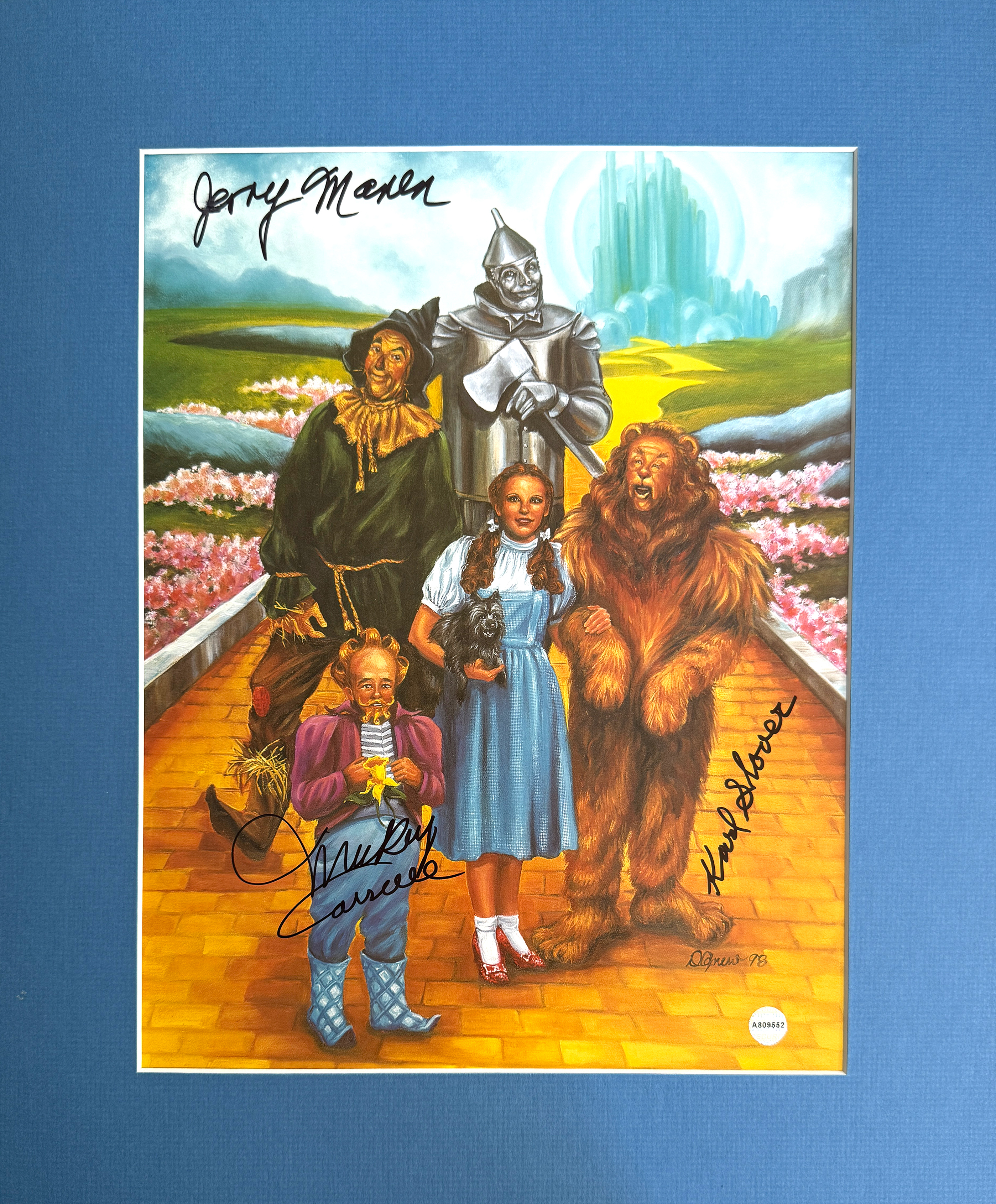 WIZARD OF OZ custom 16×20 mat for signed 11×14 MUNCHKINS photo