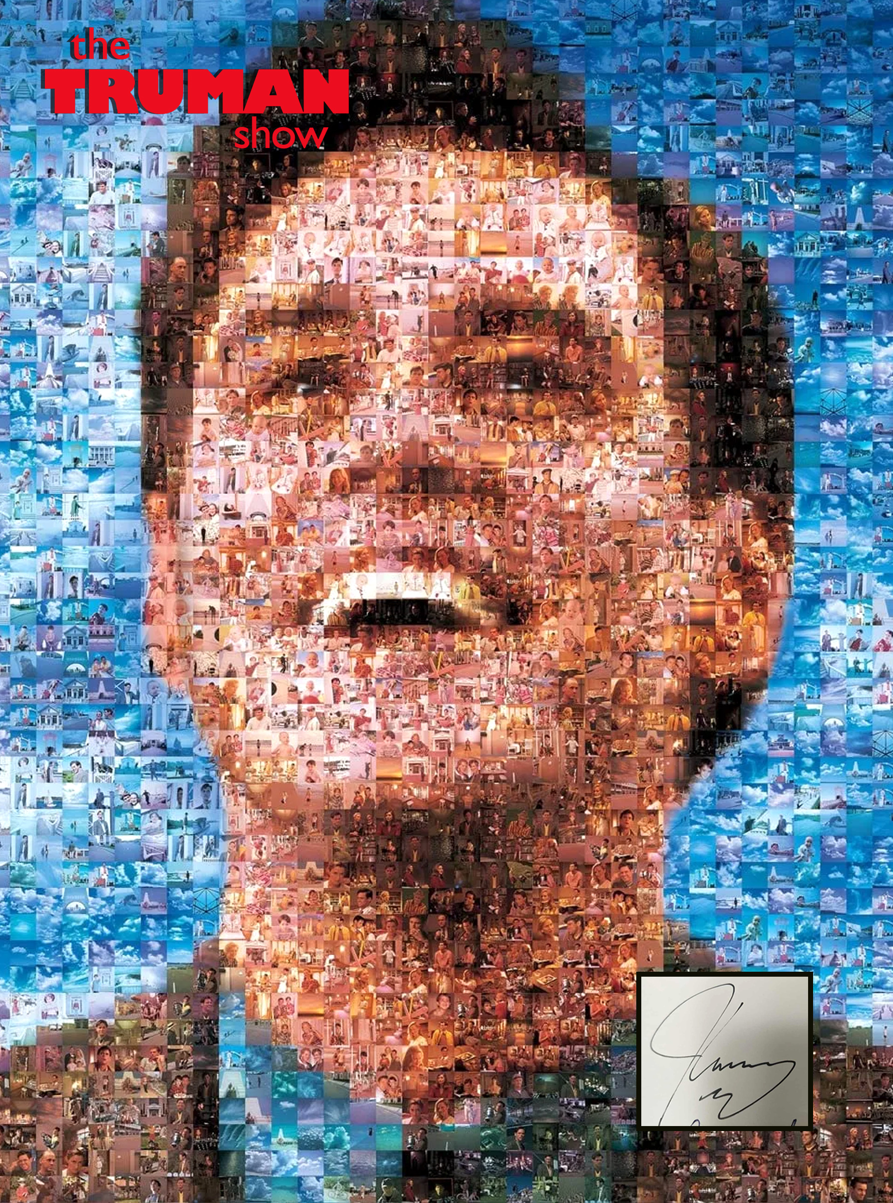 THE TRUMAN SHOW custom 12×16 mat designs for JIM CARREY book plate autograph