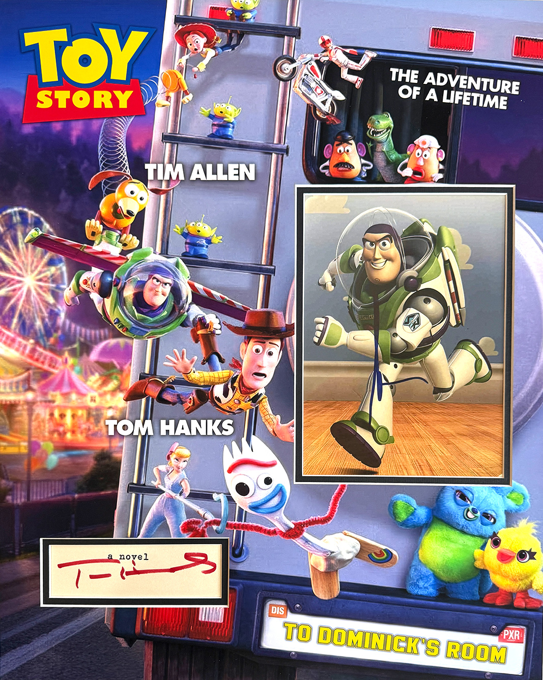 $GIFT / TOY STORY custom 16×20 personalized mat for TIM ALLEN and TOM HANKS autographs