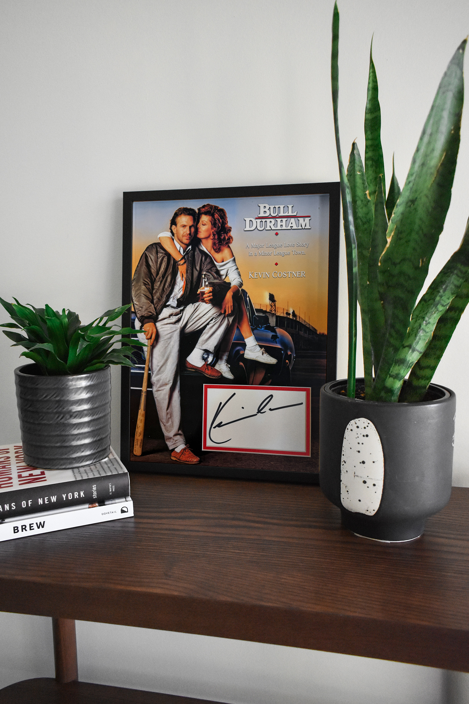 matTV: BULL DURHAM custom 12×16 mat for KEVIN COSTNER book cut