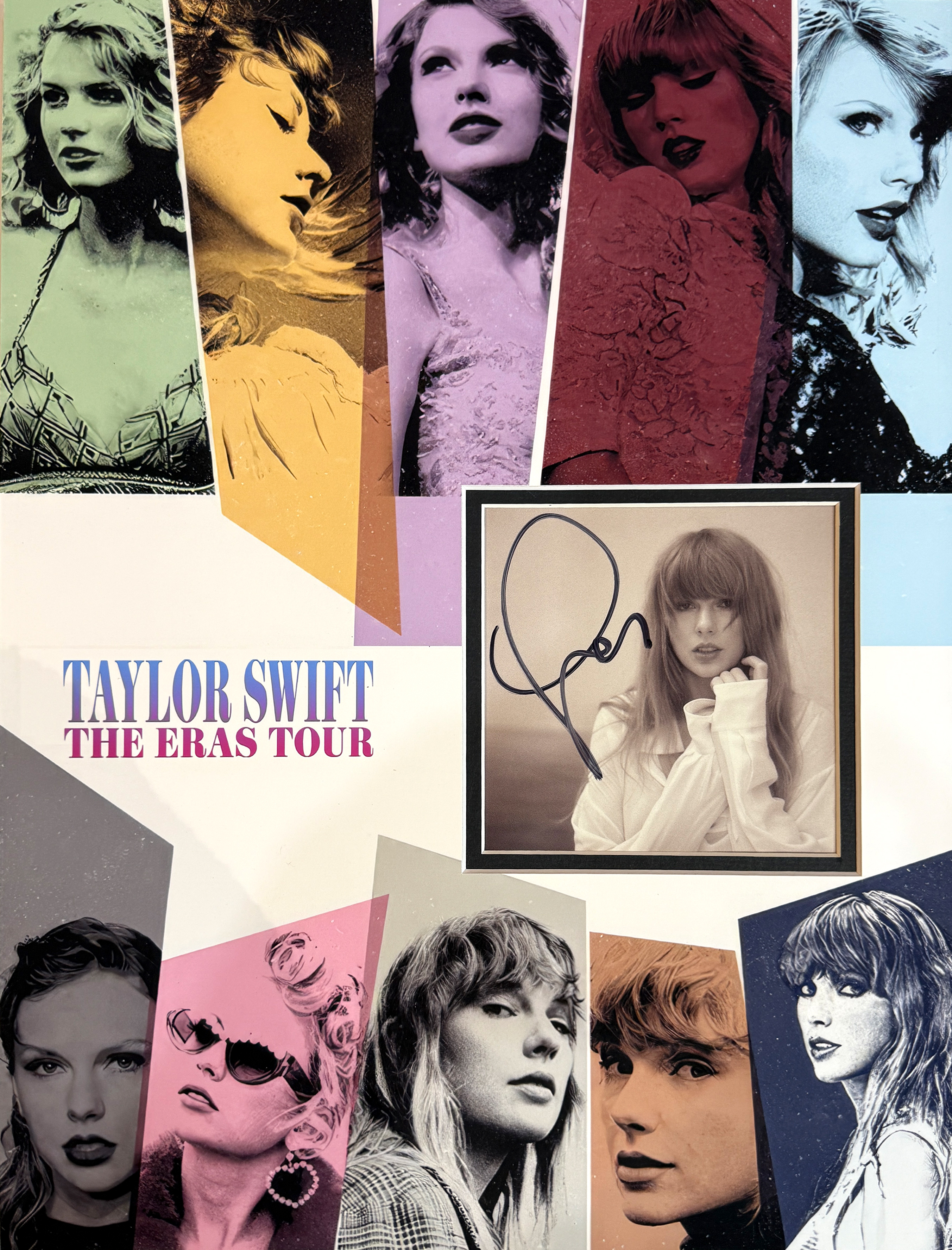 matTV: “I sign a box of 2,000 CD’s” TAYLOR SWIFT custom 12×16 THE ERAS TOUR mat with autographed CD insert