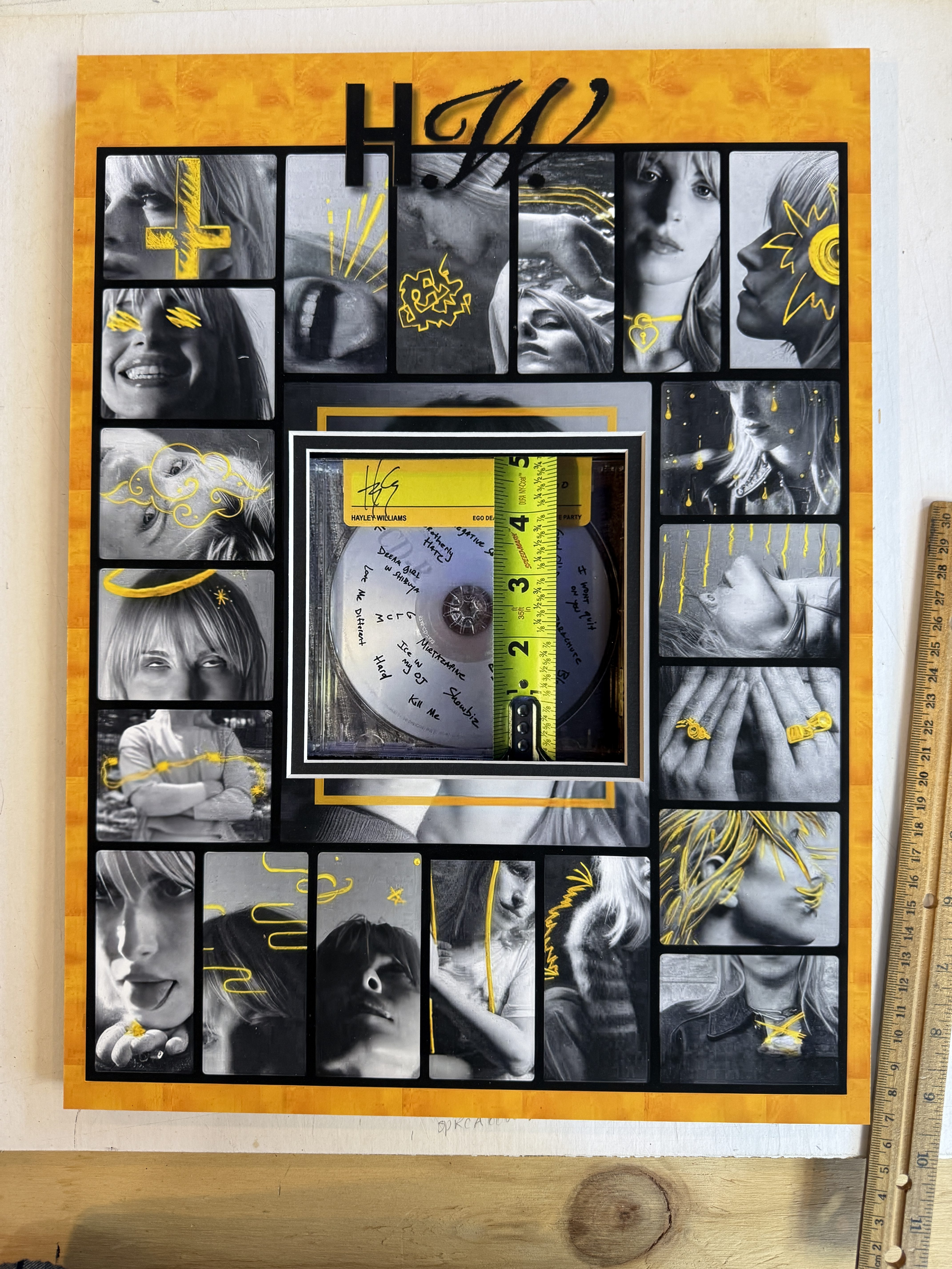 HAYLEY WILLIAMS custom 12×16 mat for signed production CD case