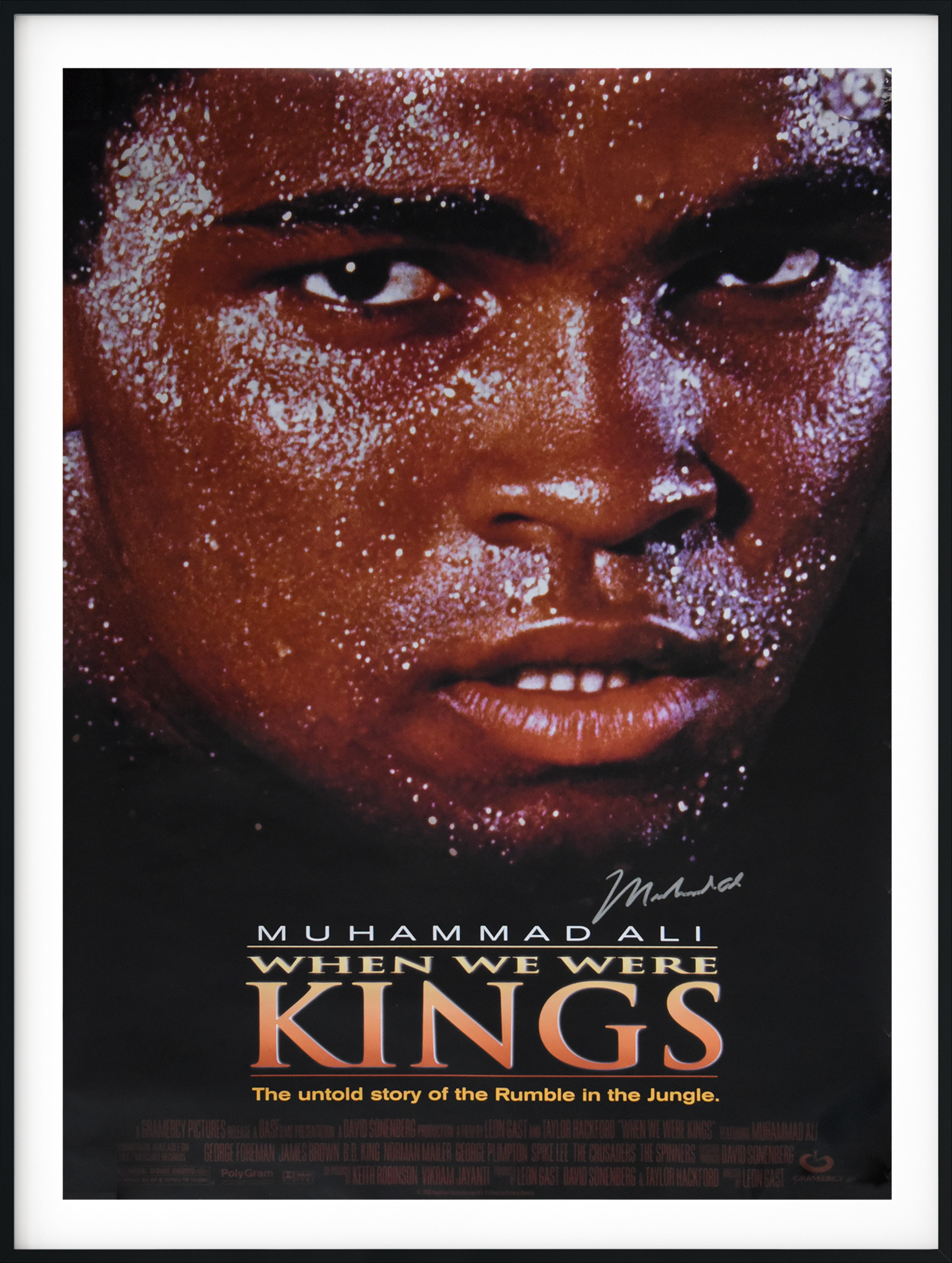 matTV: MUHAMMAD ALI autographed WHEN WE WERE KINGS vintage movie poster – CollectorLINK