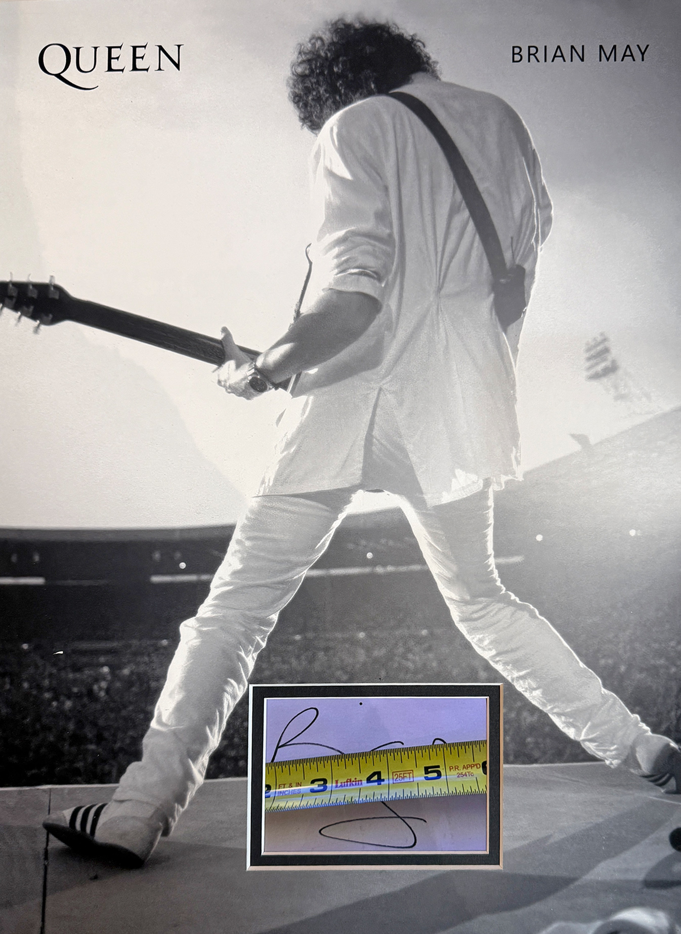 QUEEN Custom 12×16 inch Mat for BRIAN MAY Cut or Signed CD