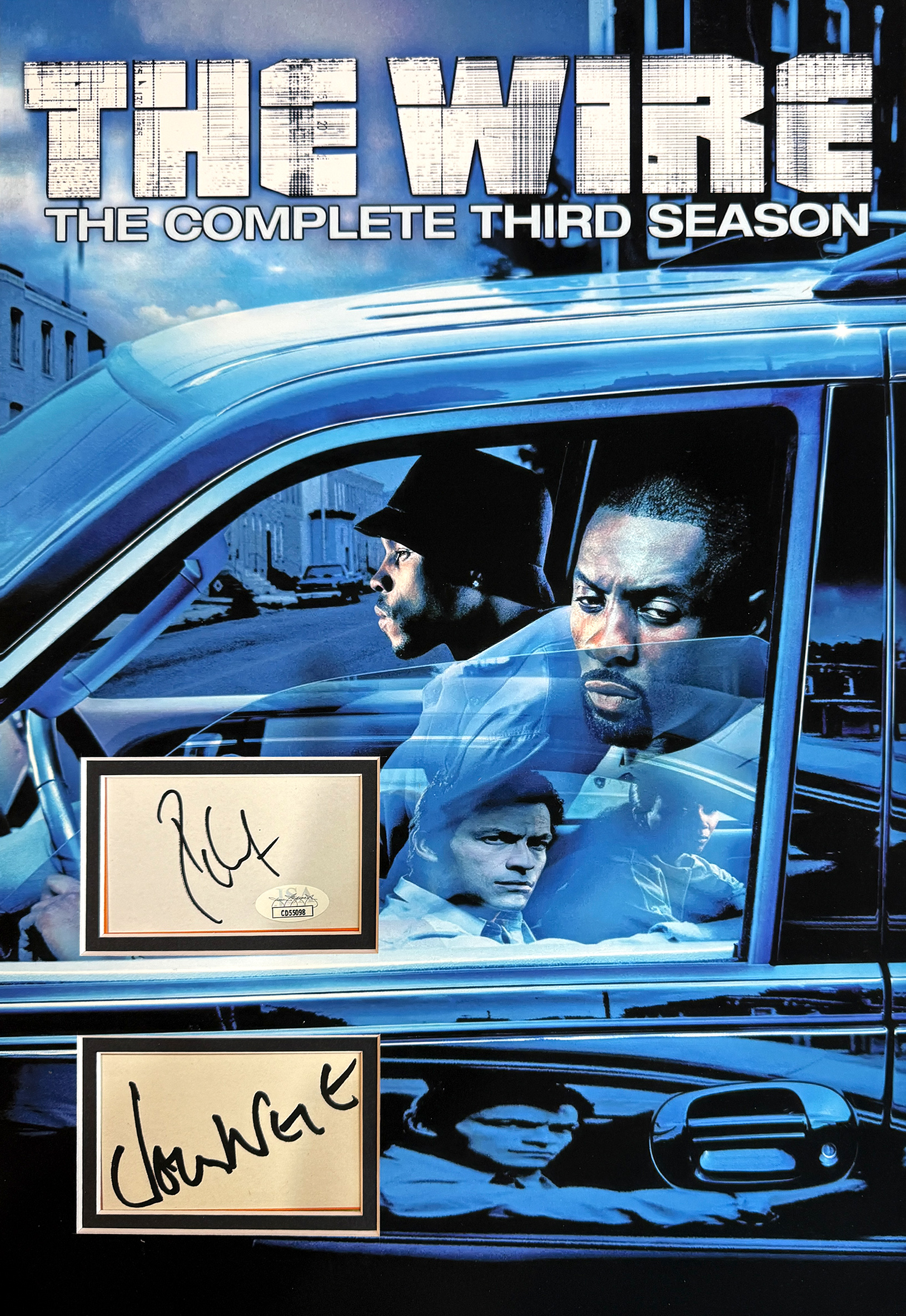 THE WIRE custom 12×16 mat for “String and McNutty” autographs