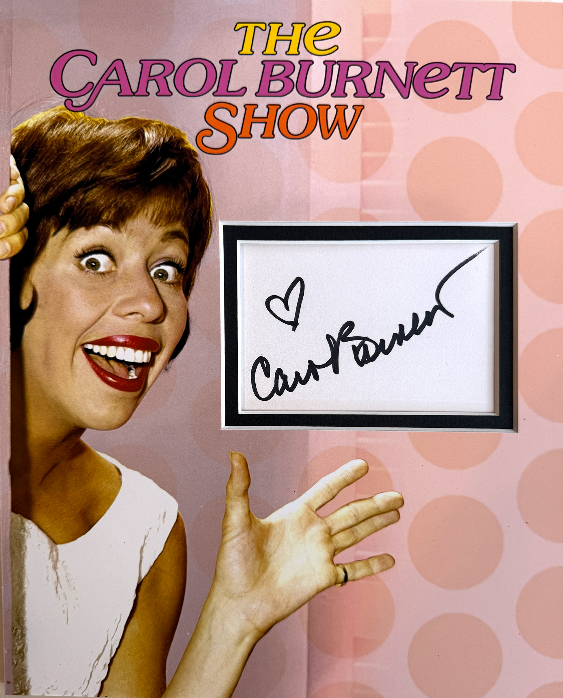 THE CAROL BURNETT SHOW custom 8×10 inch mat for autograph