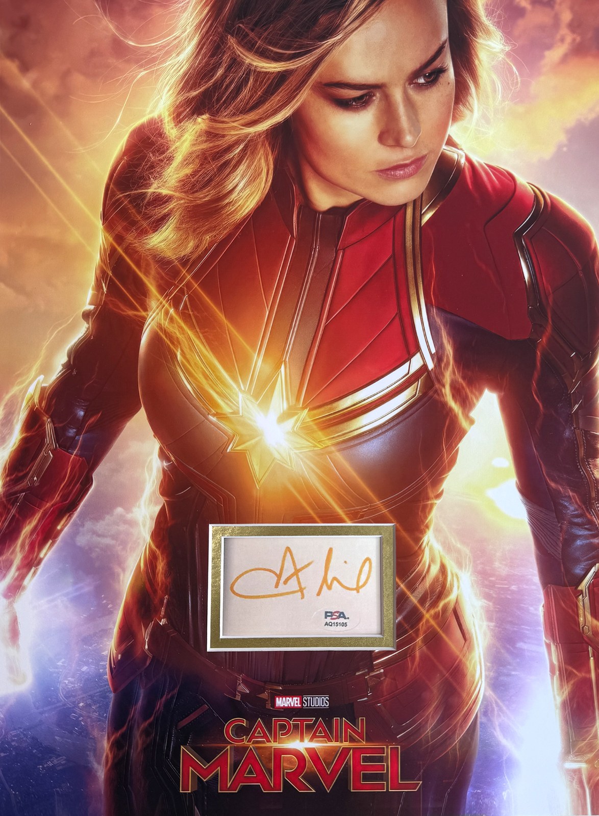 CAPTAIN MARVEL Custom 12×16 inch Mat for BRIE LARSON Signed Bookplate