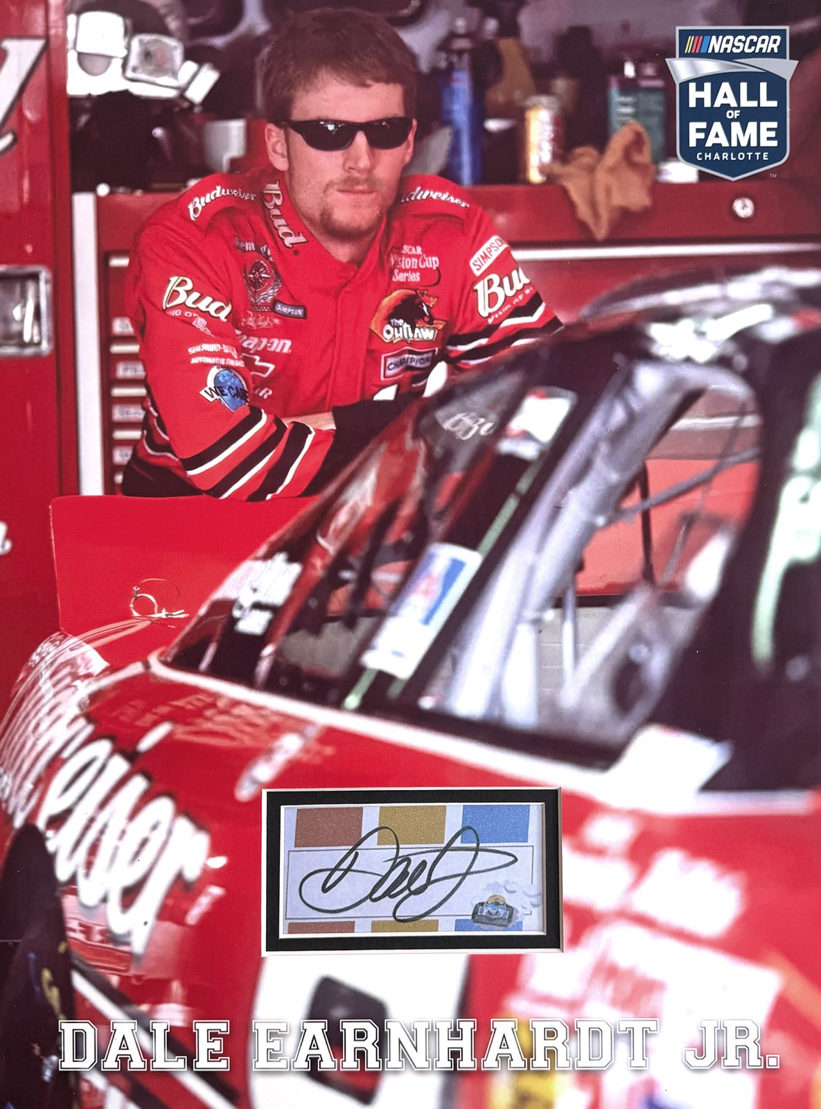 DALE EARNHARDT JR. Custom 12×16 inch Mat for Signed Bookplate