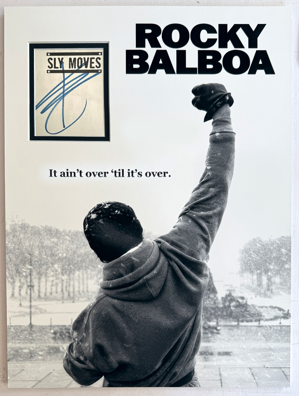 ROCKY BALBOA Custom 12×16 inch Mat for Signed SYLVESTER STALLONE Book Page Cut