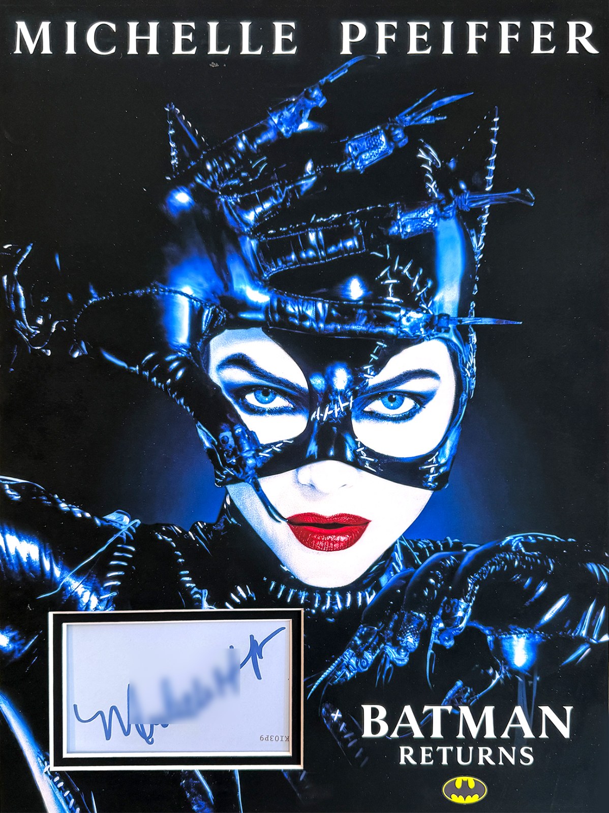 CATWOMAN Custom 12×16 inch Mat for MICHELLE PFEIFFER Signed Index Card