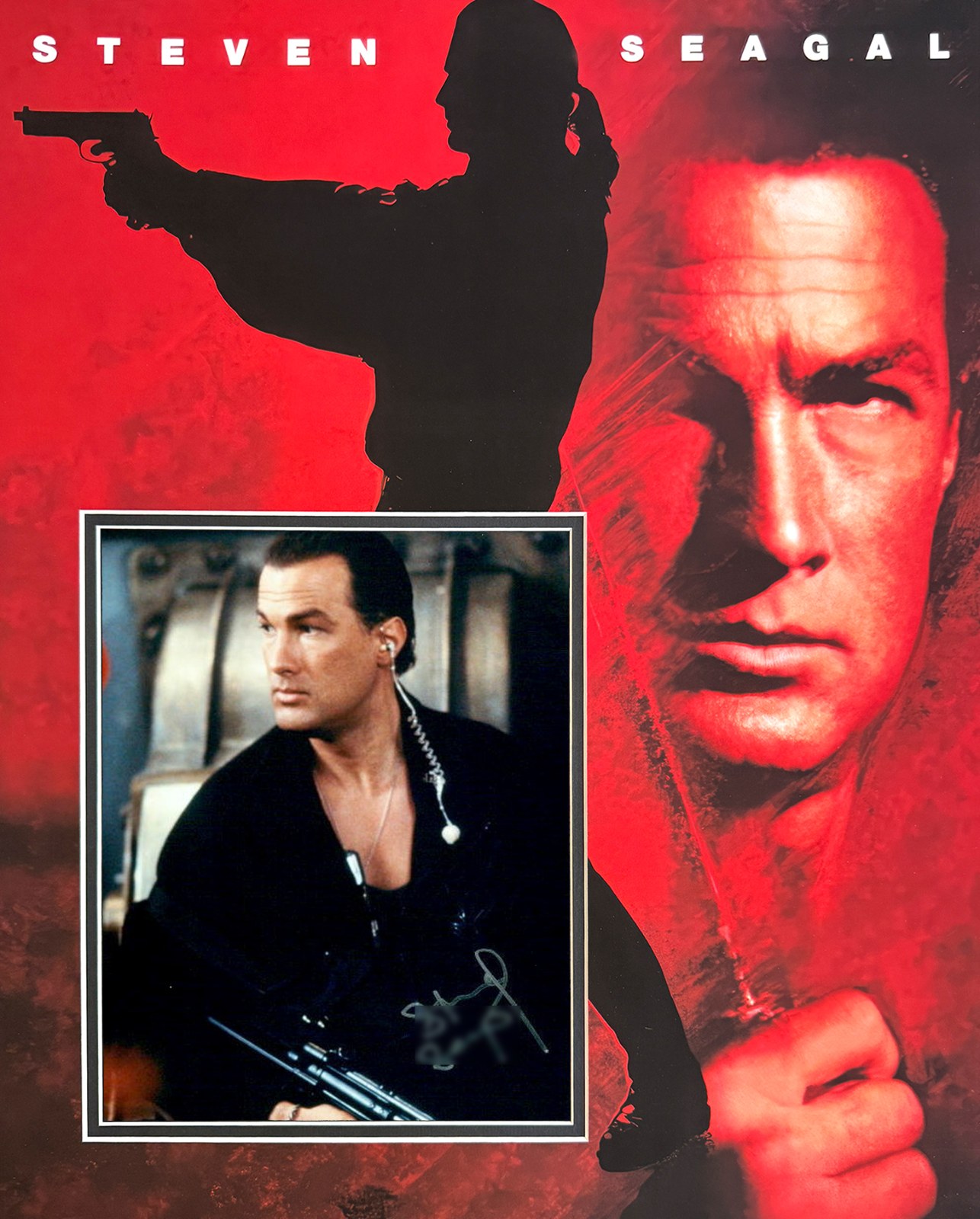 STEVEN SEAGAL Custom 16×20 inch Mat for Signed 8×10 Photo