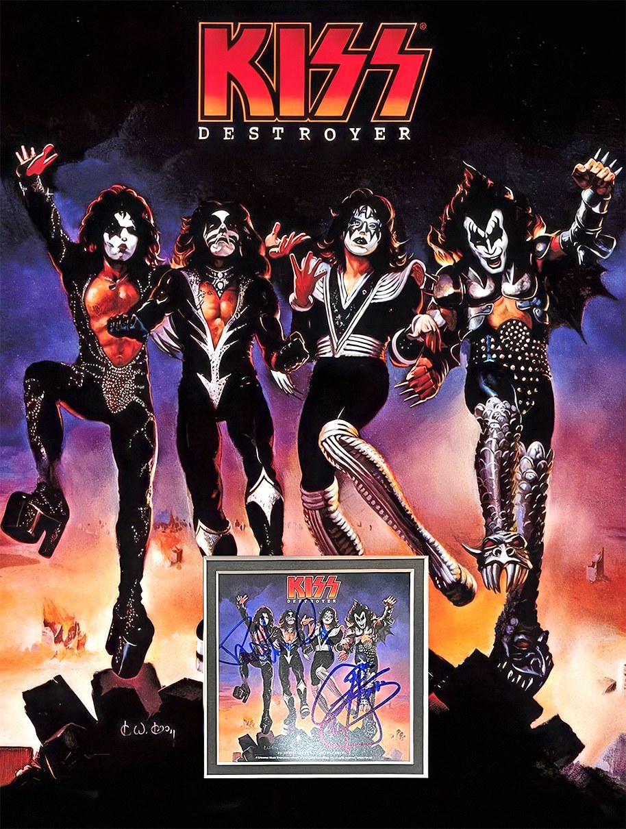 DESTROYER Custom 12×16 inch Mat for Signed KISS CD Insert